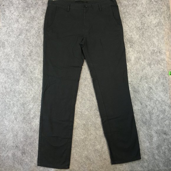 Urban Outfitters Standard Cloth Jeans 36 Mens Jet Black Riding Straight Tapered - Picture 1 of 14